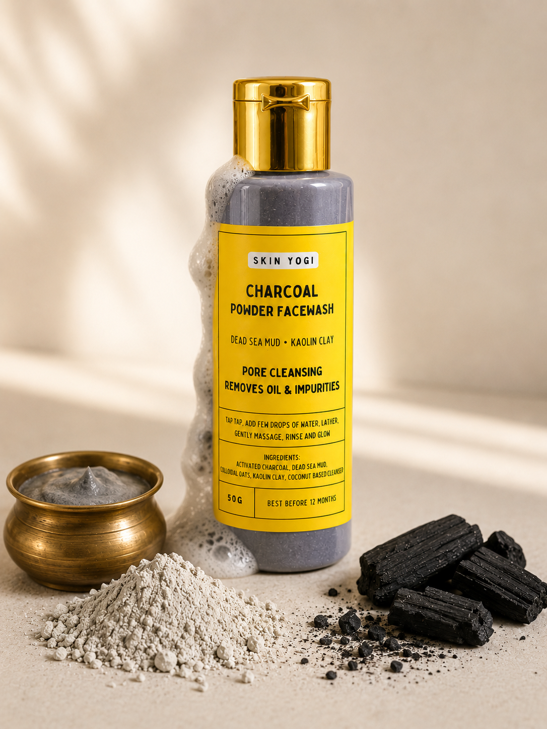 Charcoal Deep-cleansing Powder Facewash