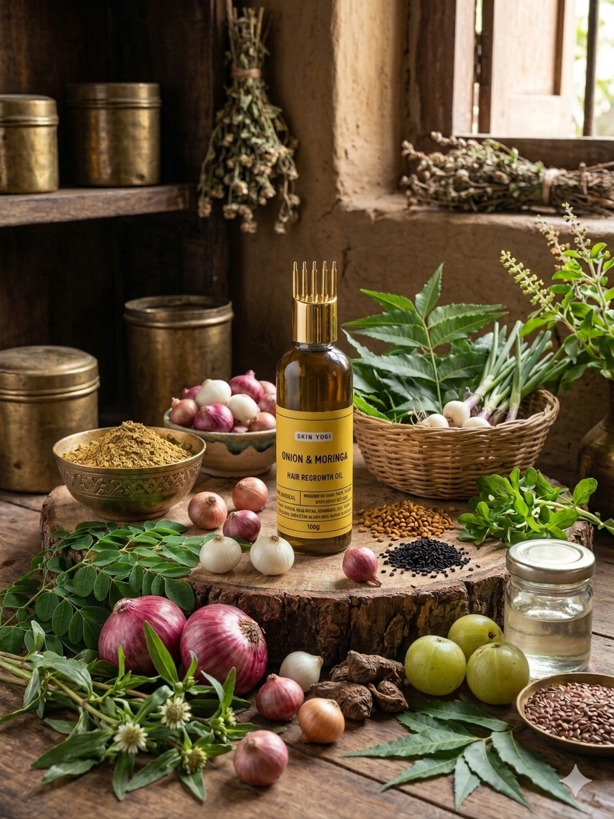 Onion Moringa Hair Regrowth Oil