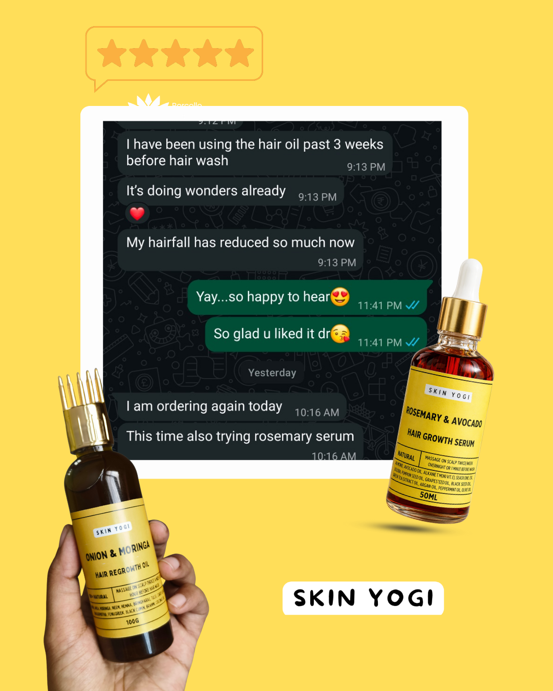 Onion Moringa Hair Regrowth Oil