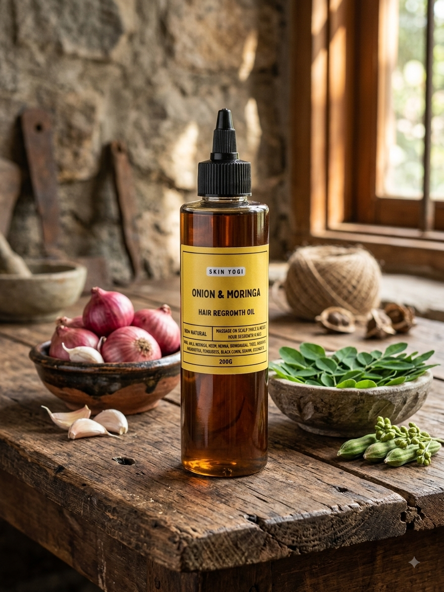 Onion Moringa Hair Regrowth Oil